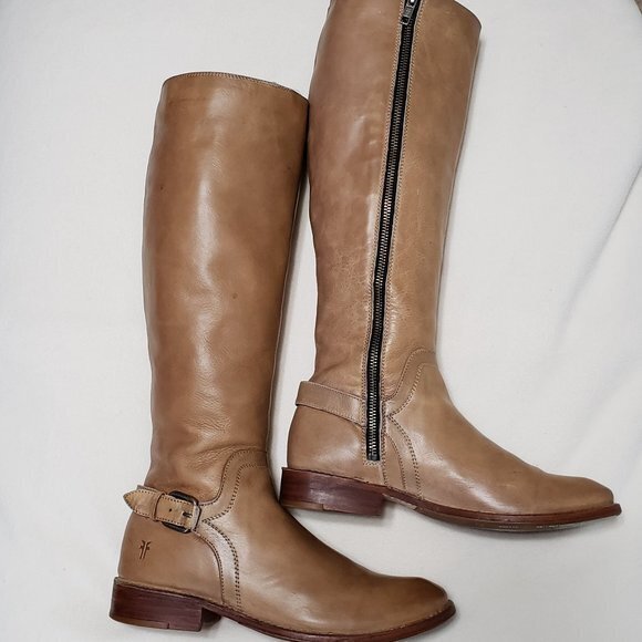 Frye Shirley Shield Genuine Leather Riding Boot - Picture 1 of 11